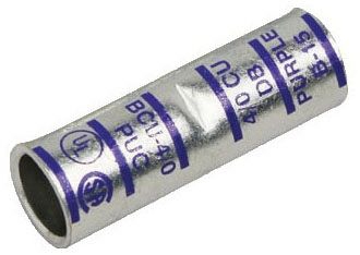 PENN BCU2 COPPER COMPRESSION SPLICE - STANDARD BARREL - 2 AWG