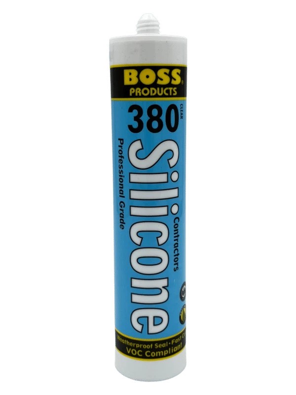 EBIN E910C SILICONE CLEAR 380 BOSS  10.3 OZ 10/CS CARTRIDGE *380 CLEAR*