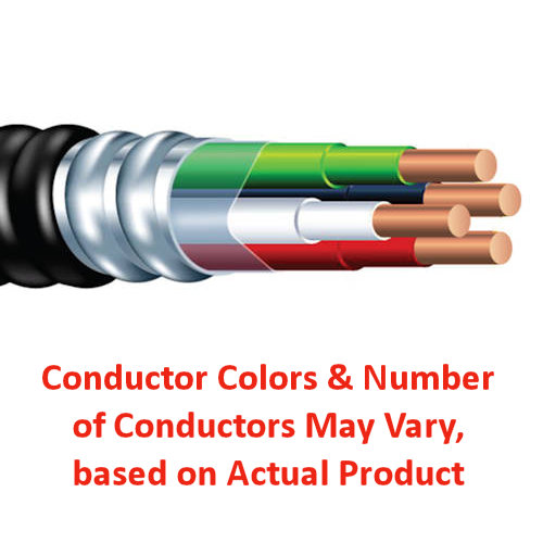 MCCABLE 12/2 MC CABLE *SOLID* PVC COATED 120V 1000'RL UNDERGROUND RATED 800272-1000