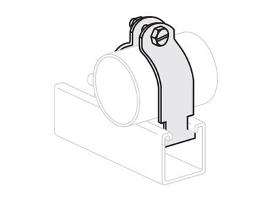 GSTR GC112100ASMBL 1 RIGID PIPE CLAMP Z/P. ASSEMBLED. 100/CTN.
